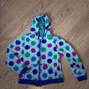 Hanna Andersson Girls polka dot sweatshirt